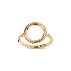 Banana Republic Women's Metallic Modern Circle Ring Sz 5 NWT 38.00 GOLD